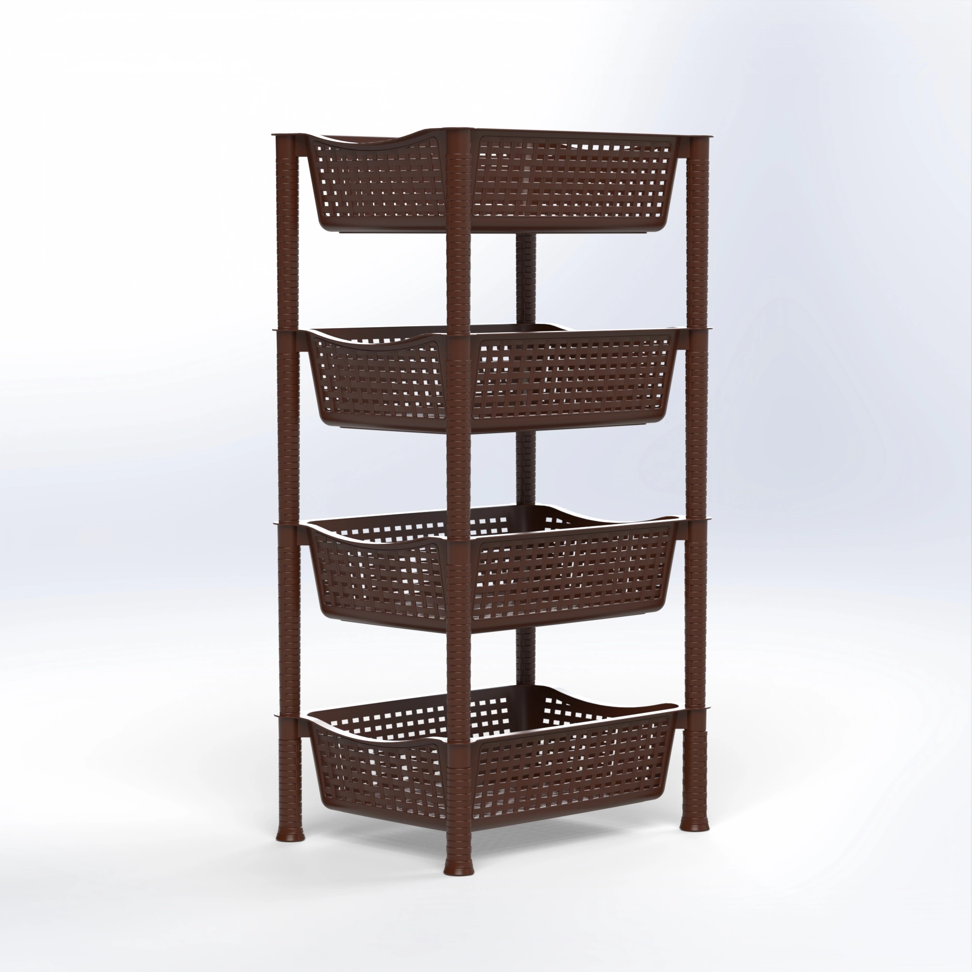 Gamma | Rectangular 4 Level Open Storage Organizer