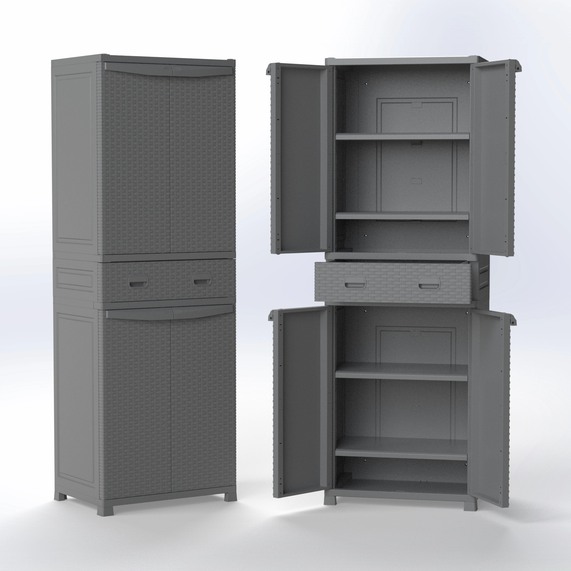 Panama 5 | Double Storage Cabinet with Drawer