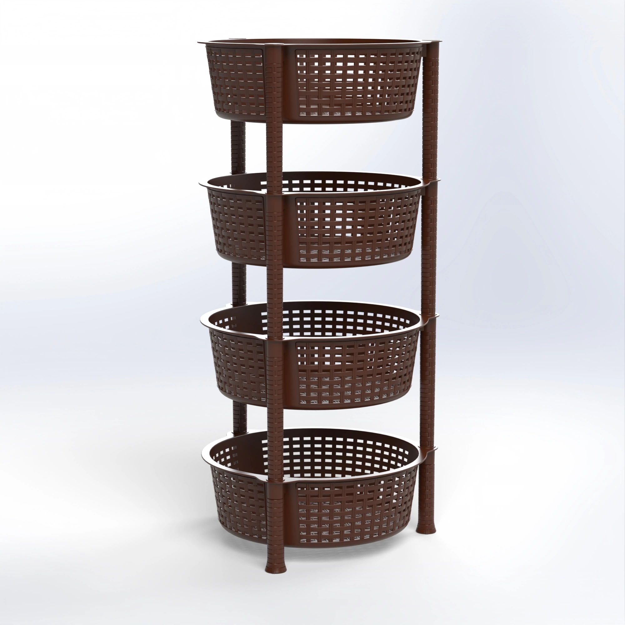 Omega | Round 4 level Open Storage Organizer