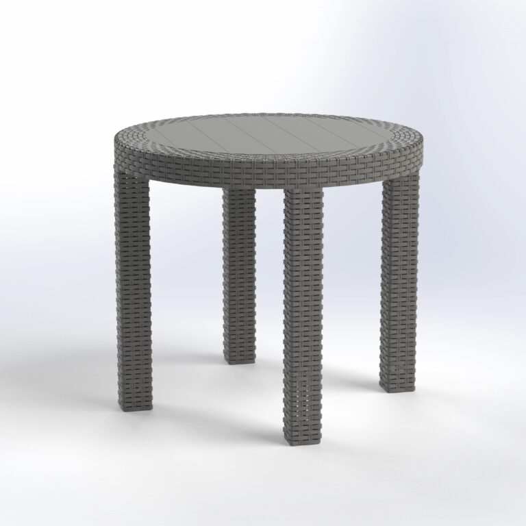 Laura | Round Rattan Table