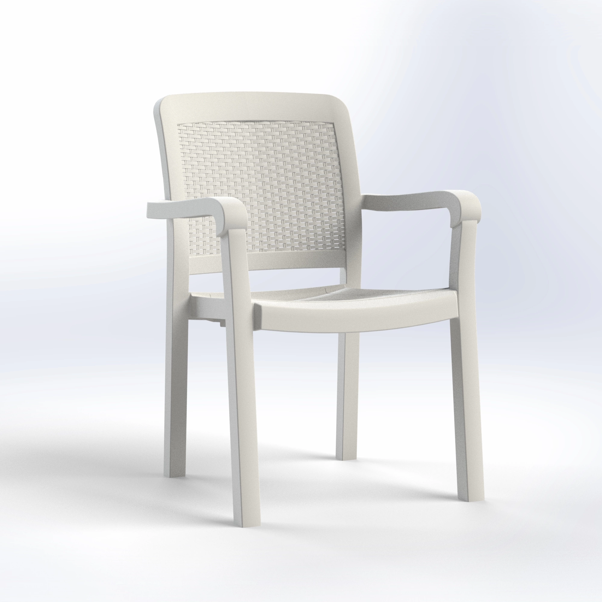 Lord | Rattan Back Chair With Arms